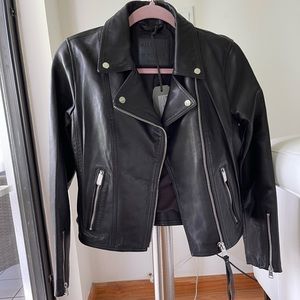 ALL SAINTS BRAND NEW Dalby Leather Biker Jacket